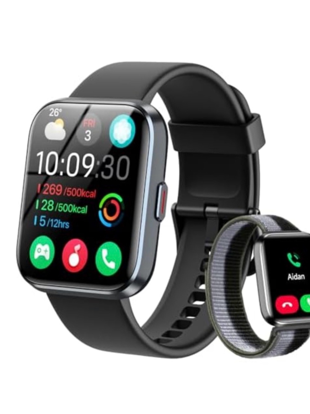 Smart Touchscreen Fitness Watch - Black